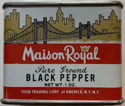 #CS435 - Full Tin of Maison Royal Pure Ground Pepper