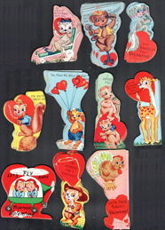 #HH188 - Group of 200 Total Loose Valentines - 10 Different