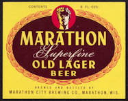 #ZLBE089 - Marathon Old Lager Beer Bottle Label
