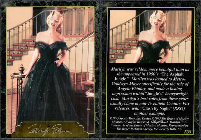 #TZCards301 - Group of 4 Sports Time Marilyn Monroe Card #126