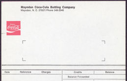 #CC247 - Unused Coca Cola Route Receipt from the Mayodan Plant