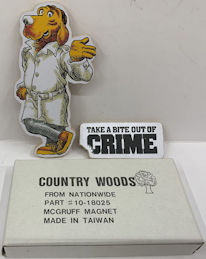 #CH478 - Group of 4 McGruff the Crimedog Large ...