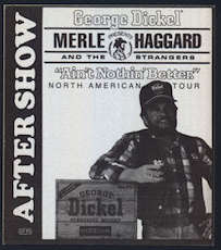 ##MUSICBP0051  - Rare 1987 Merle Haggard Cloth Backstage Pass from the Ain't Nothin' Better Tour