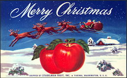 #ZLCA*056 - Merry Christmas Apple Crate Label