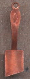 #BEADSC0283 - Copper Spatula Charm - As low as 10¢ each