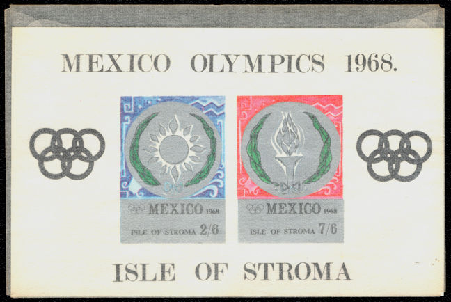 #ZZZ022 - Oversized Collector Stamp from the 1968 Mexico Olympics