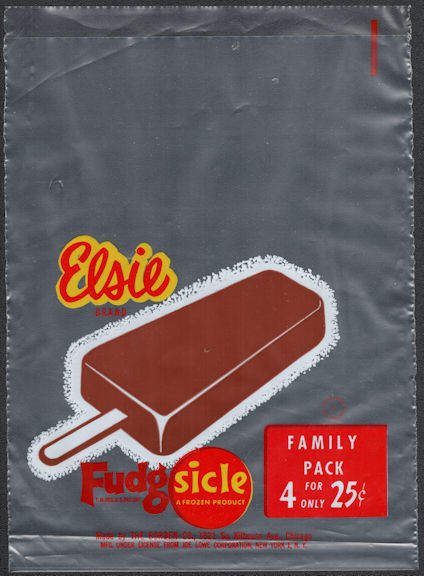 #PC110 - Group of 4 Elsie (Borden) Family Pack Fudgsicle Bags