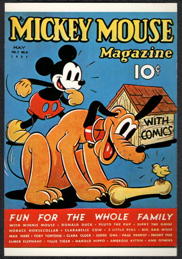 #CH720 - Licensed Disney Mickey Mouse Magazine Postcard - 1937 Mickey Mouse version