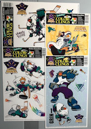 #CH578 - Group of 4 Different Disney Mighty Ducks Window Clings