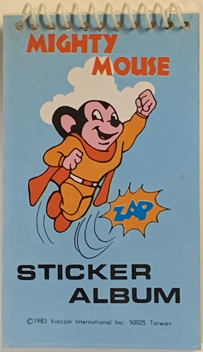 #CH451 - Group of 12 Mighty Mouse Sticker Albums - Viacom