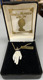 ##MUSICBQ0121 - Michael Jackson Gloved Hand Necklace in Original Box