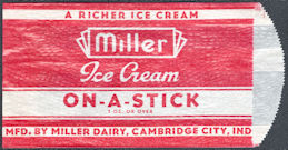 #PC122 - Group of 4 Miller Ice Cream On-A-Stick...