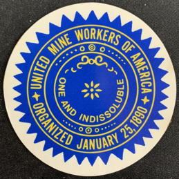 #MISCELLANEOUS420 - Pair of United Mine Workers of America Stickers