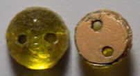 #BEADS0601 - Group of 15 Roaring 20s Citron Colored Sew-On Beads