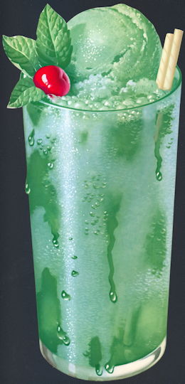 #SIGN260 - Very Large Mint Ice Cream Soda Sign - As low as 50¢ each