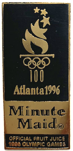 #MISCELLANEOUS382 - Minute Maid Cloisonné Lapel/Het Pin for the 1996 Olympics - Coca Cola