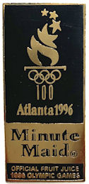 #MISCELLANEOUS382 - Minute Maid Cloisonné Lapel/Het Pin for the 1996 Olympics - Coca Cola
