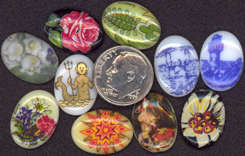 #BEADS0406 - Miscellaneous Glass Cameos