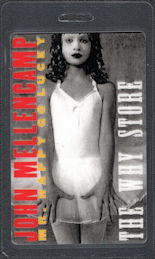 ##MUSICBP0698 - John Mellencamp OTTO Laminated Backstage Pass from the 1997 Mr. Happy Go Lucky Tour with The Why Store