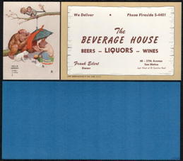 #UPaper239 - Lawson Wood Illustrated Ink Blotter - The Beverage House