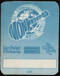 ##MUSICBP0192  - 1986 Monkees 20th Anniversary Tour OTTO Backstage Pass