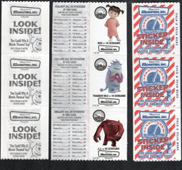 #TYY1007 - Group of 10 Different Unopened Cracker Jack Monsters Inc. Toys