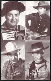 #TZCards303 - Arcade Card Featuring Smiley Burnette, Tom Tyler, Monte Hale, and Terry Frost