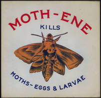#SIGN124 - Early Moth-Ene Kills Paper Window Sign