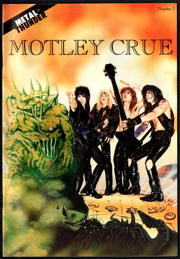 ##MUSICBQ0283 - May 1990 Motley Crue #1 Metal Thunder Comic - 1st Printing