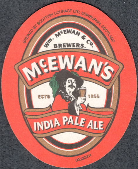 #SP089 - Group of 5 McEwan's India Pale Ale Coaster