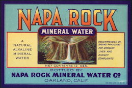 #ZLS227 - Napa Rock Mineral Water Co. Soda Bott...