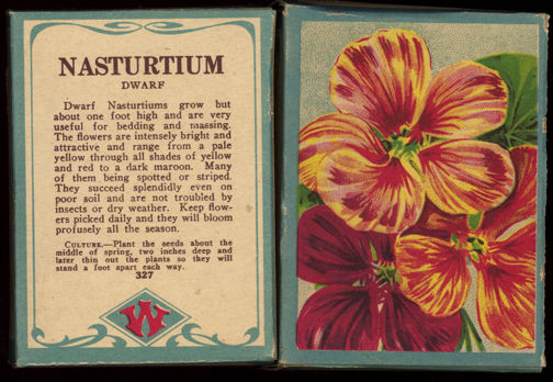#CS284 - Early Dwarf Nasturtium Seed Box