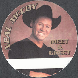 ##MUSICBP0895 - Group of 3 Neal McCoy OTTO Cloth Meet & Greet Backstage Passes from the Self Titled Neal McCoy Tour