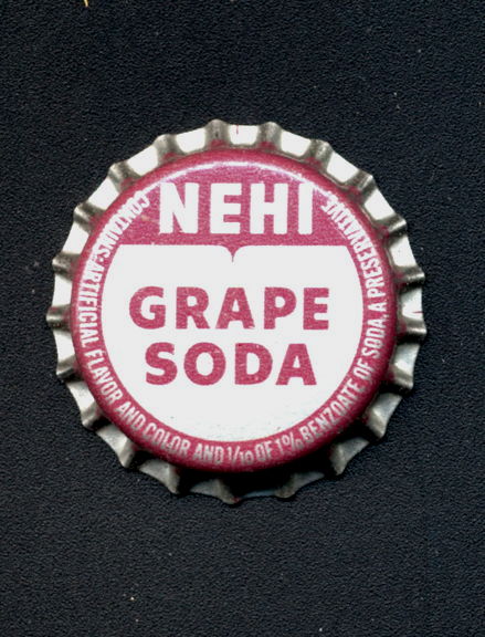 #BF188 - Group of 10 Nehi Grape Soda Cork Lined Bottle Caps