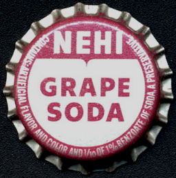 #BF188 - Group of 10 Nehi Grape Soda Cork Lined Bottle Caps