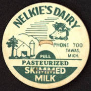 #DC138 - Nelkie's Dairy Pasteurized Skimmed Milk Bottle Cap