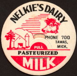 #DC182 - Nelkie's Dairy Pasteurized Milk Bottle Cap