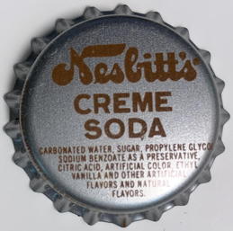 #BF342 - Group of 10 Nesbitt's Creme Soda Cork Lined Bottle Caps