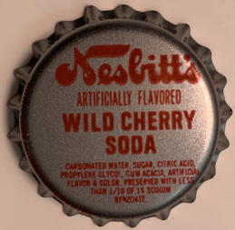 #BF345 - Group of 10 Nesbitt's Wild Cherry Soda Cork Lined Soda Caps