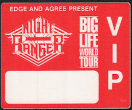 ##MUSICBP2212 - Set of 12 Uncommon Night Ranger OTTO Cloth VIP Backstage Passes from the Big Life World Tour