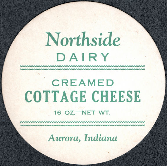 #DC266 - Very Large Creamed Cottage Cheese Lid from the Northside Dairy