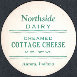 #DC266 - Very Large Creamed Cottage Cheese Lid from the Northside Dairy
