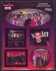 ##MUSICBQ0058 - Carded Set of 5 NSync Magnets