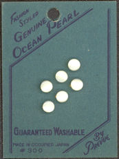 #BEADS0076 - Card of Occupied Japan Genuine Pea...