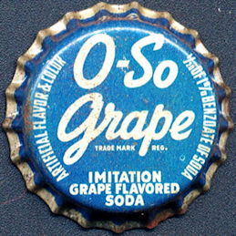 #BF171 - Rare O-So Grape Cork Lined Soda Bottle Cap