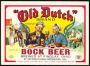 #ZLBE090 - Old Dutch Brand Bock Beer Bottle Lab...