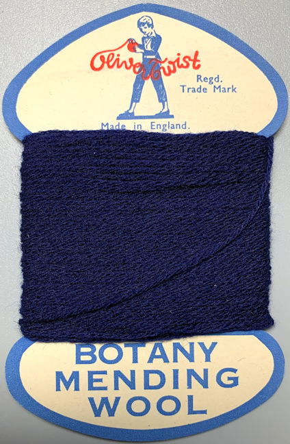 #CS546 - Card of Oliver Twist Botany Mending Wool
