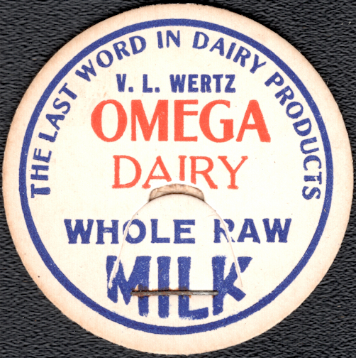 #DC208 - Omega Dairy Whole Raw Milk Bottle Cap