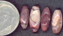 #BEADS0120- Gemstone Ovoid Tube Bead - Jasper