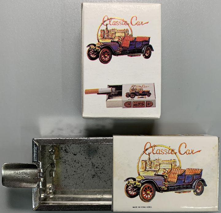 #MSH047 - Pair of Mechanical Mini Ash Tray/Hippie Stash Boxes in Original Boxes - Pictures 1911 Rolls Silver Ghost